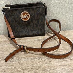 Michael Kors Signature Brown Logo Bag